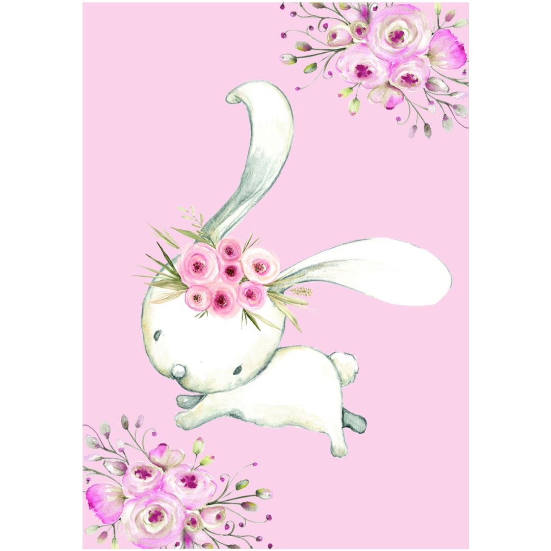 Bunny Flower (Set of 3) Classic Canvas NetCanvas 