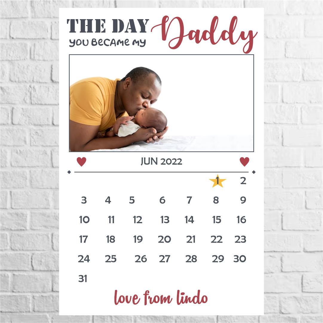 Daddy Calendar Canvas Classic Canvas NetCanvas 