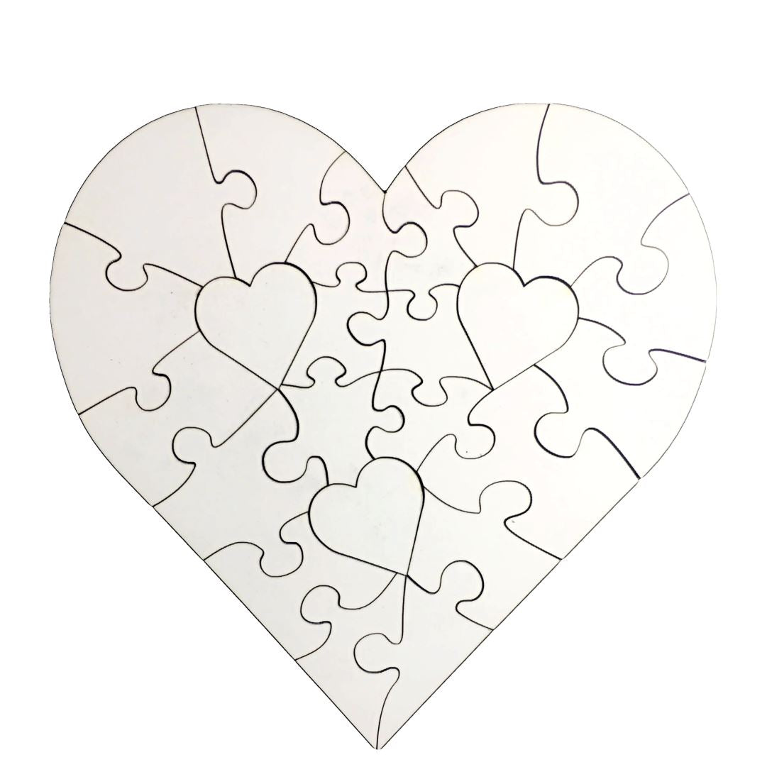 Heart Shaped Photo Puzzle Printed Gifts NetCanvas 