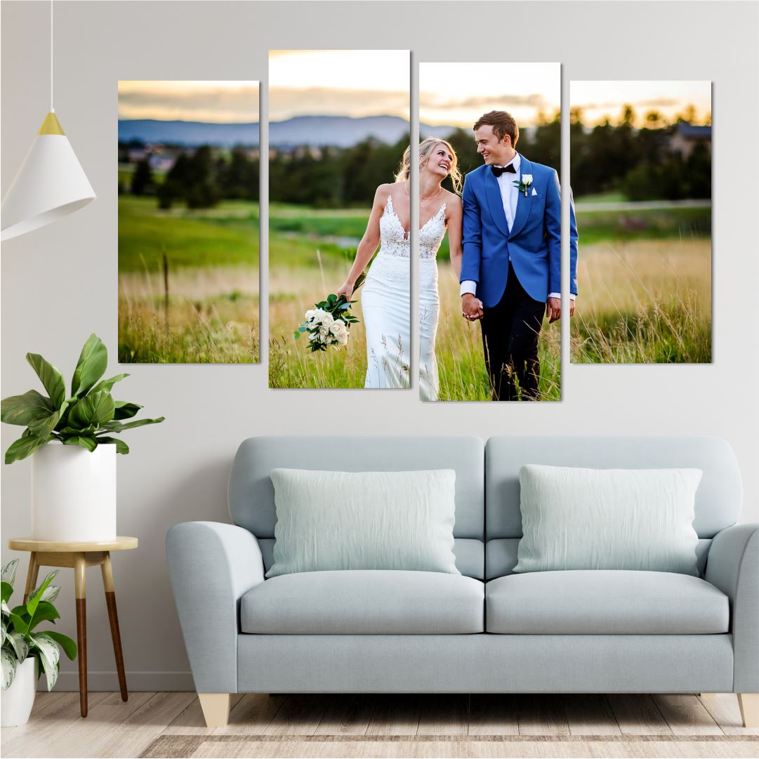 Horizontal 4 Piece Split Canvas Classic Canvas NetCanvas 