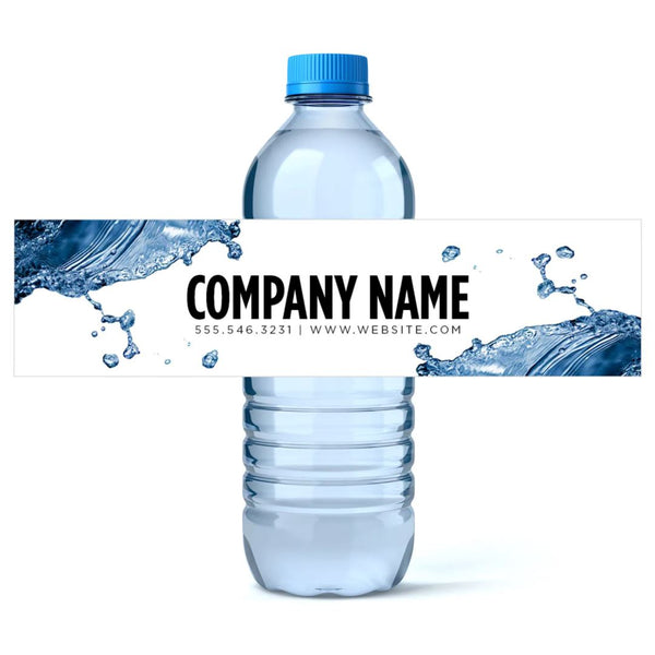 Water Bottle Labels (Choose Qty & Size) NetCanvas 
